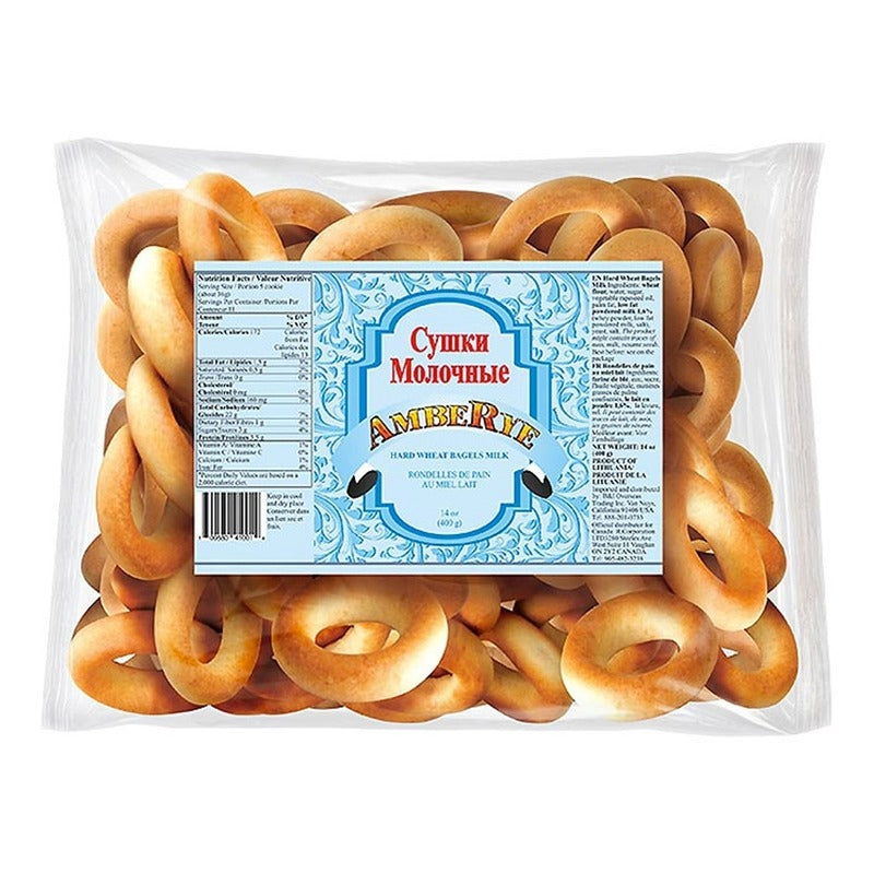 Hard Wheat Bagels AMBERYE Milk Flavor, 400g