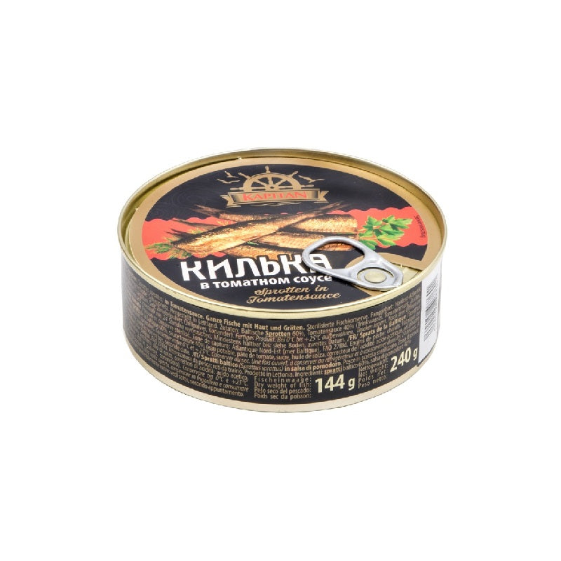 Kapitan Sprats Smoked in Tomato Sauce, 240g