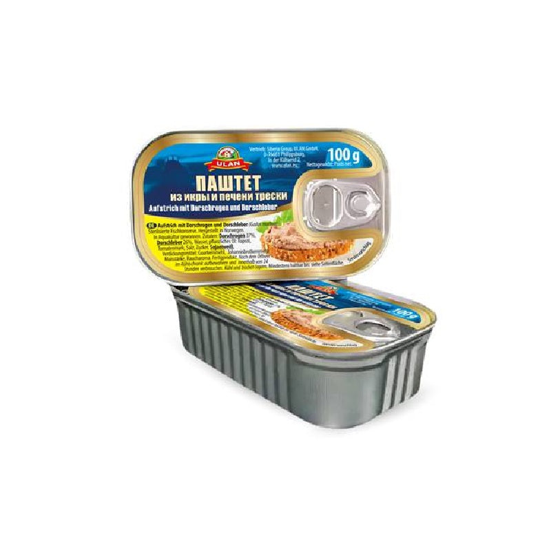 Ulan Cod Liver and Caviar Pate, 100g