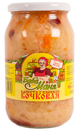 Baba Manja sauerkraut with cranberries on tap 900g