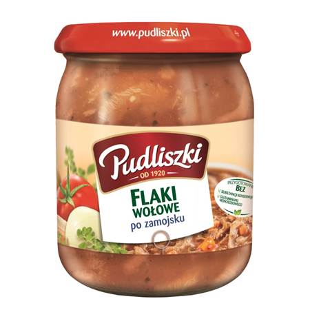 PL Pudliszki Kuttelsuppe Tripe Zamojskie 500g