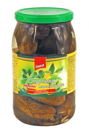 Emelya Mom's Cucumbers lightly salted 880ml