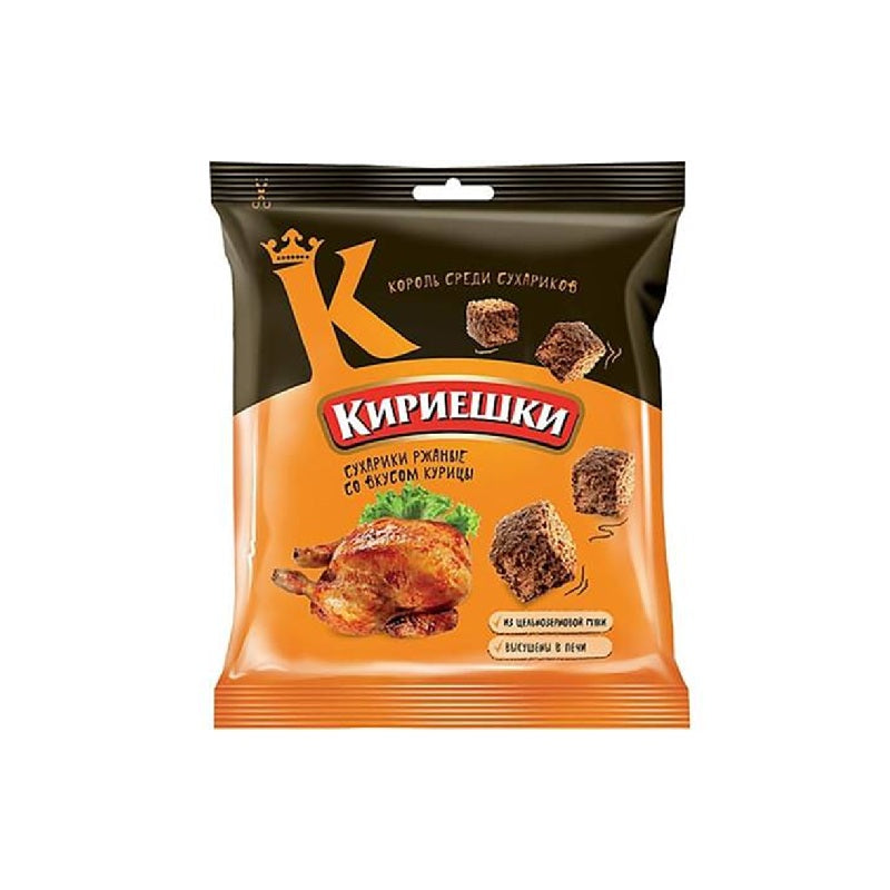 Kirieshki Rye Croutons with Chicken Flavor, 40g