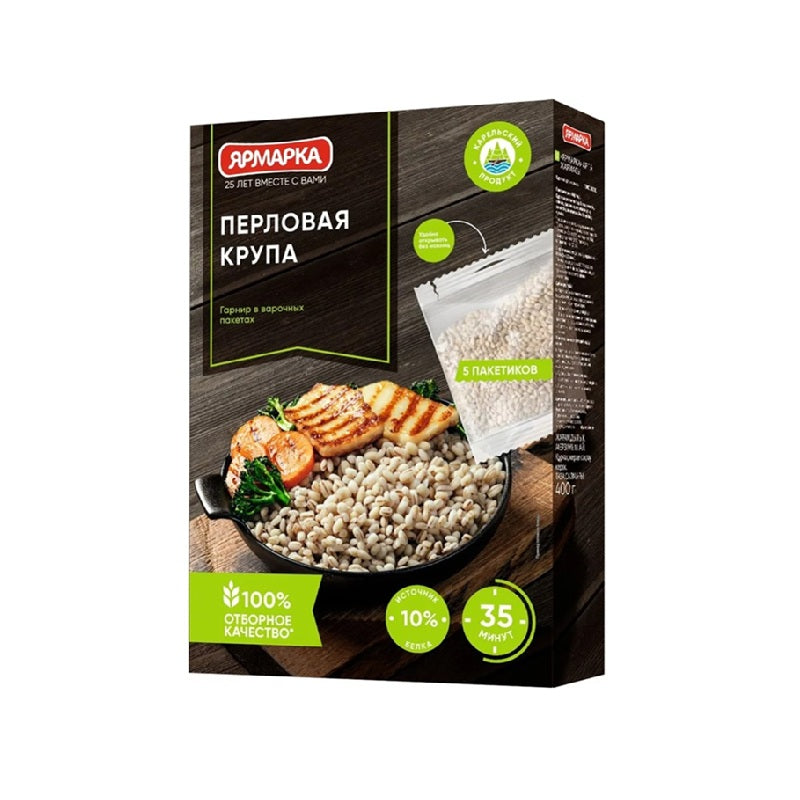 FAIR Groats "Selected" Pearl Barley 80g x 5pcs, 400g