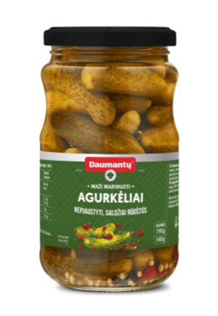 Daumantu - Pickled Gherkins 340g