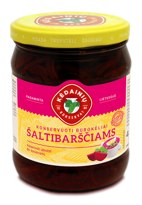 Caned Red Beetroots “For Cold Beetroot Soup”, 480g