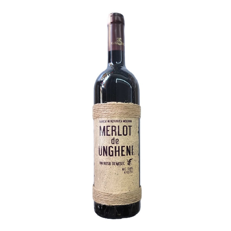 Moldova GARLING Merlot Red Semi-Dry Wine 13%, 0.75L