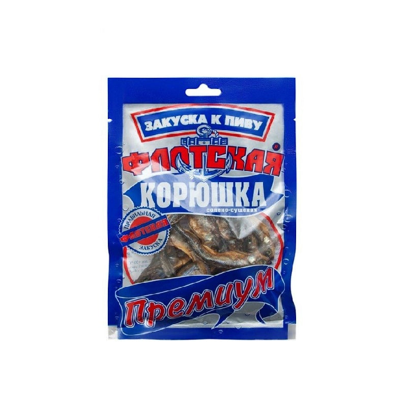 Salt-sush fish. Smelt "Flotskaya" (premium) 40g
