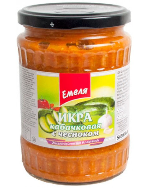 Emela Zucchini Puree "With Garlic" 550g