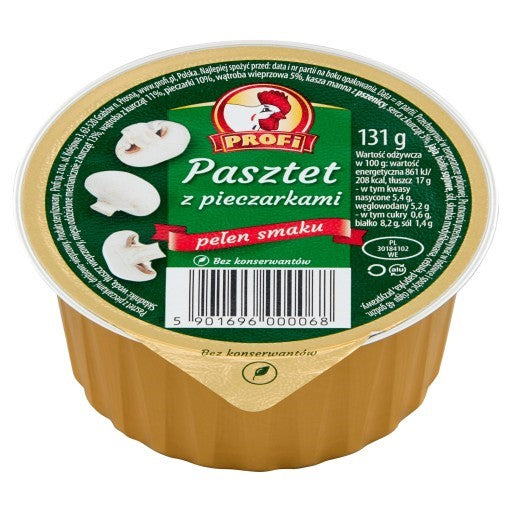 PL Profi Chicken Pate with Mushrooms, 131g