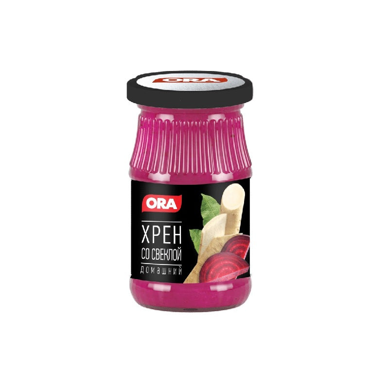 Homemade horseradish ORA with spicy beetroot, 170g