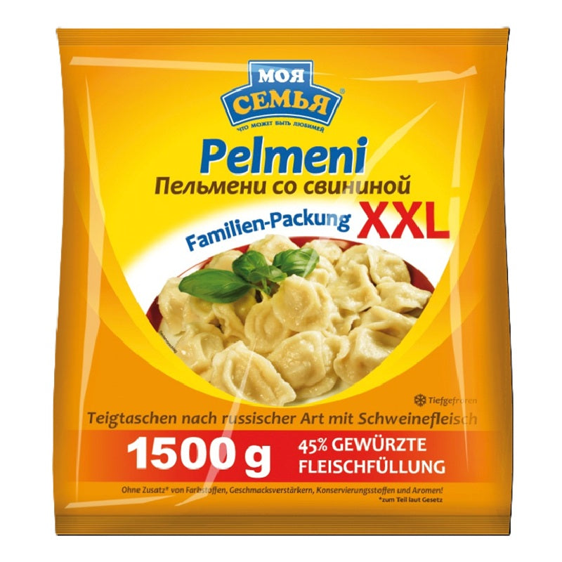 Moya Semia Pelmeni with Pork Meat XXL, 1.5 kg
