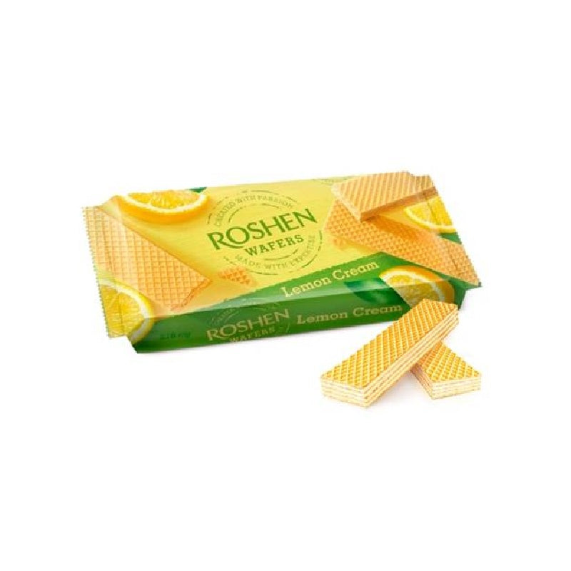 Roshen Wafers with Lemon Filling, 216g