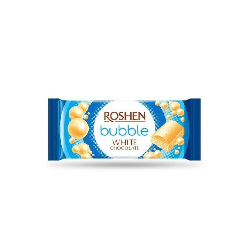 Roshen White Chocolate with Bubbles, 80g