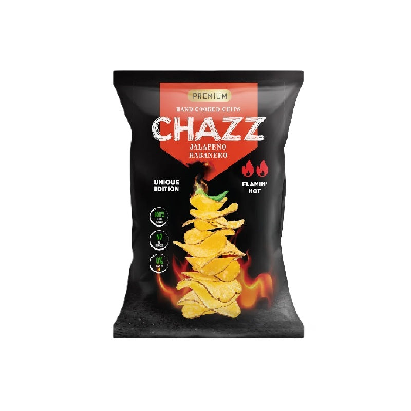 Potato chips with Jalapeo & Habanero pepper . 90g