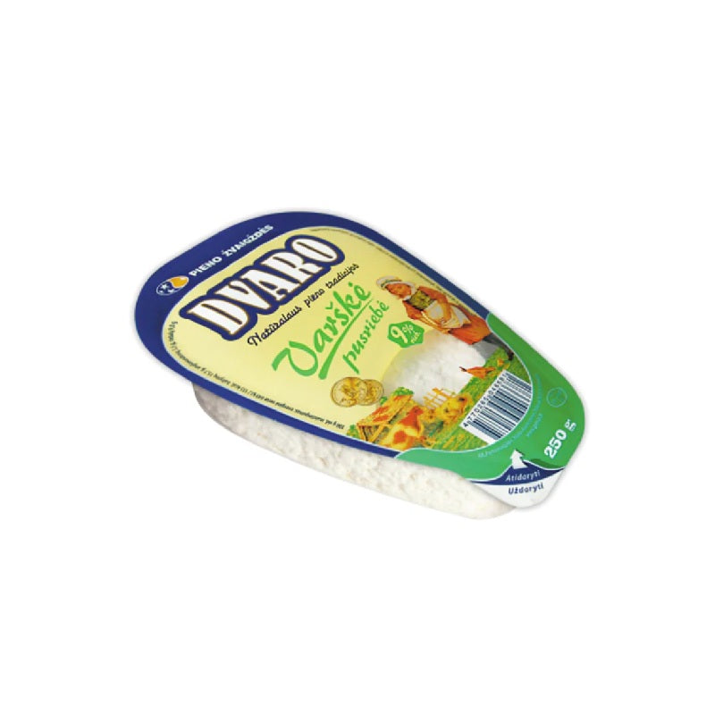 Cottage Cheese "Dvaro" 9% Fat, 250g