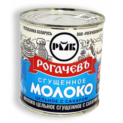 Whole condensed milk Rogachev with sugar 8.5% 380g can