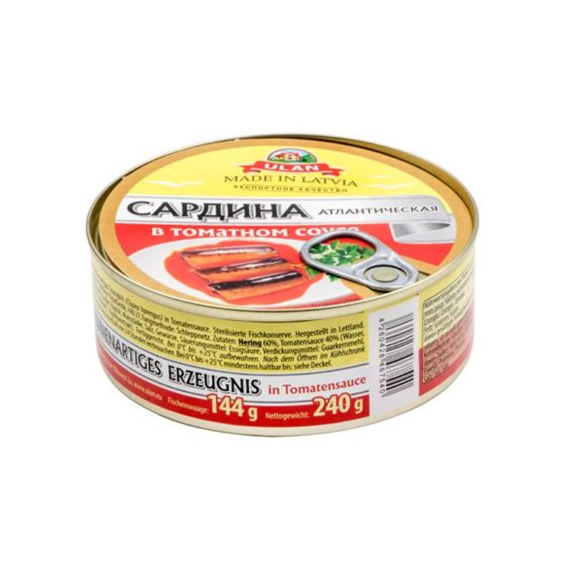 Ulan Atlantic Sardines in Tomato Sauce, 240g
