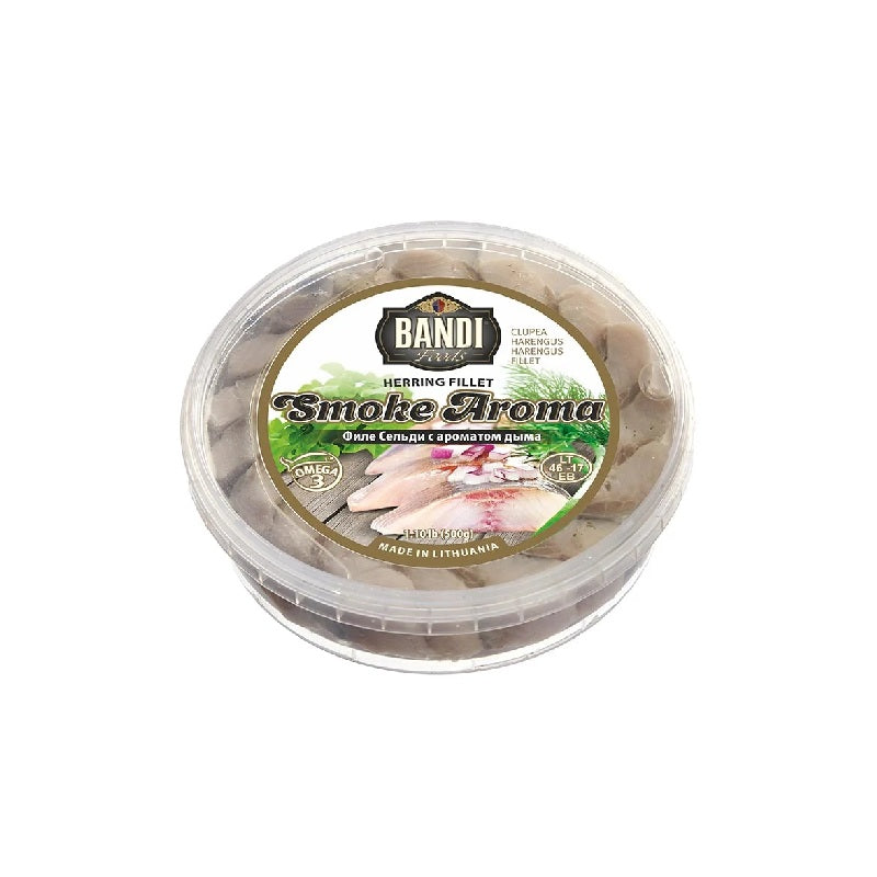 Herring Fillet BANDI FOODS SMOKE AROMA in Oil, 500 g