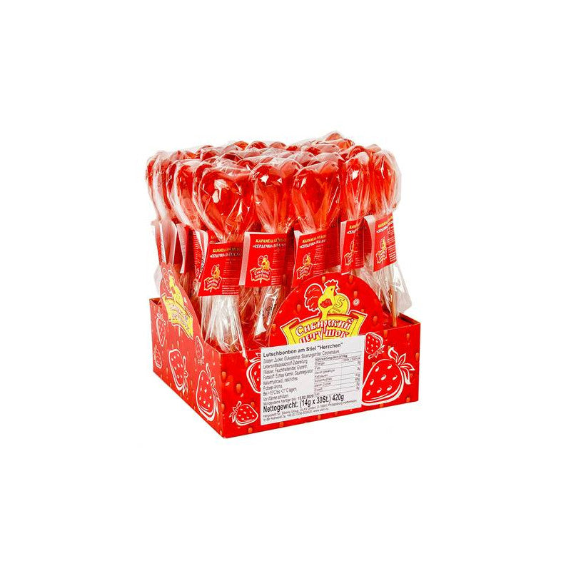 Candy Caramel “Heart” on stick, 14g