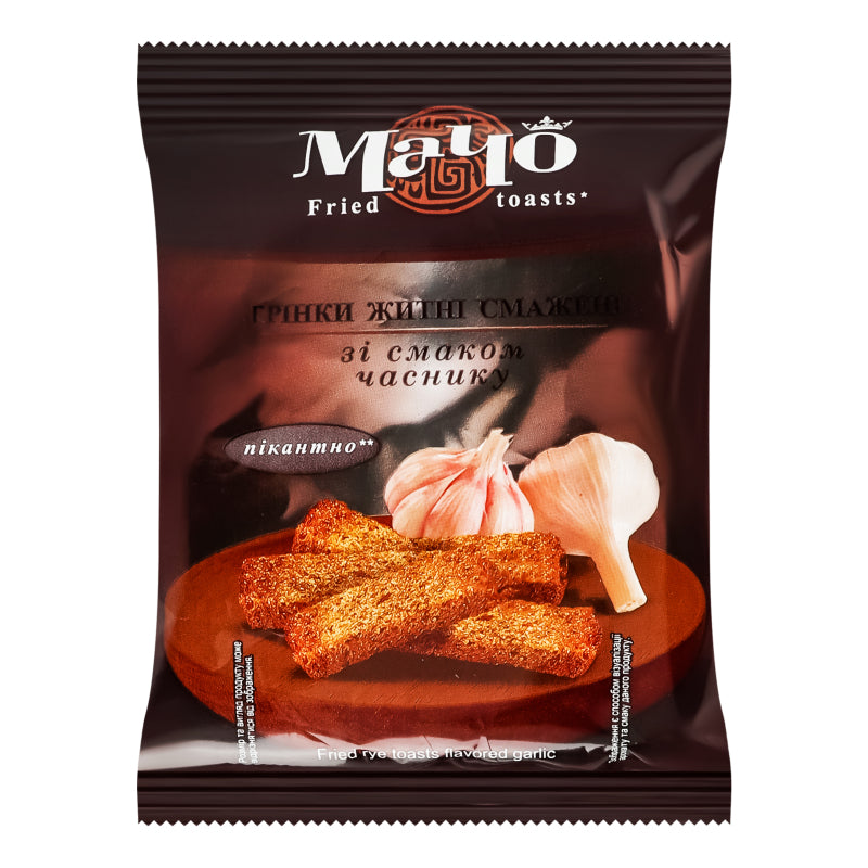 FRIED RYE TOASTS WITH GARLIC FLAVOR MACHO M/U 65G