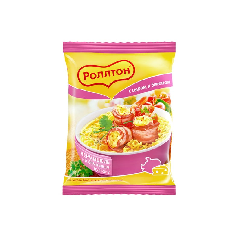 Rollton Vermicelli with Cheese and Bacon, 60g