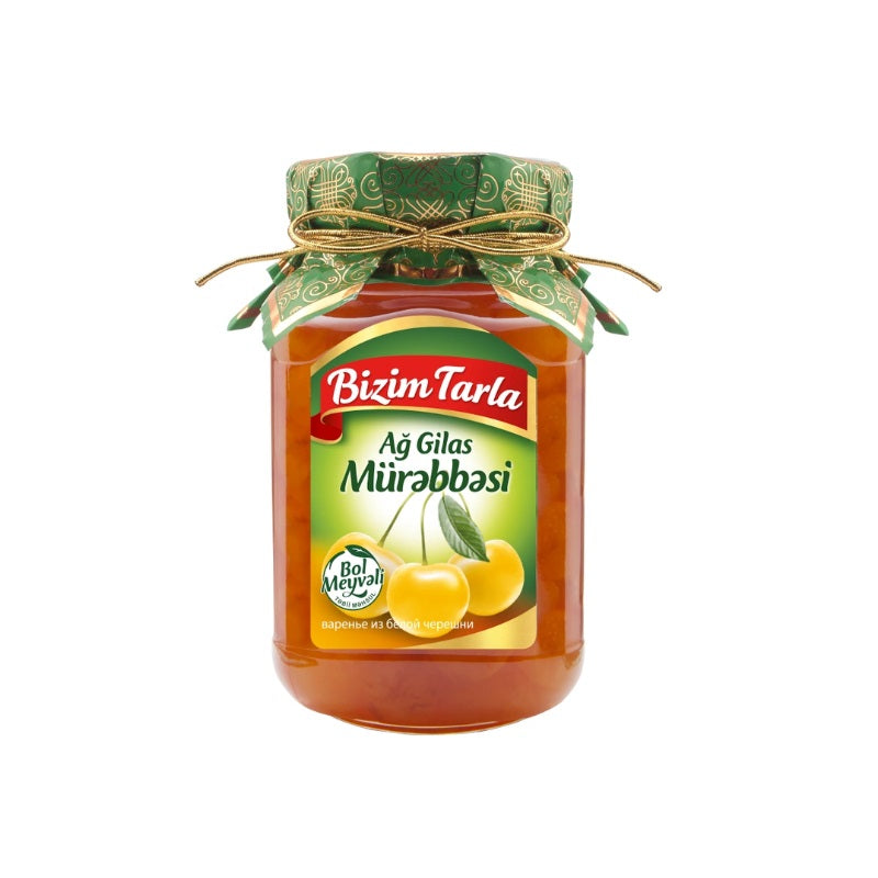 "BIZIM TARLA" White Cherry Jam, 400g