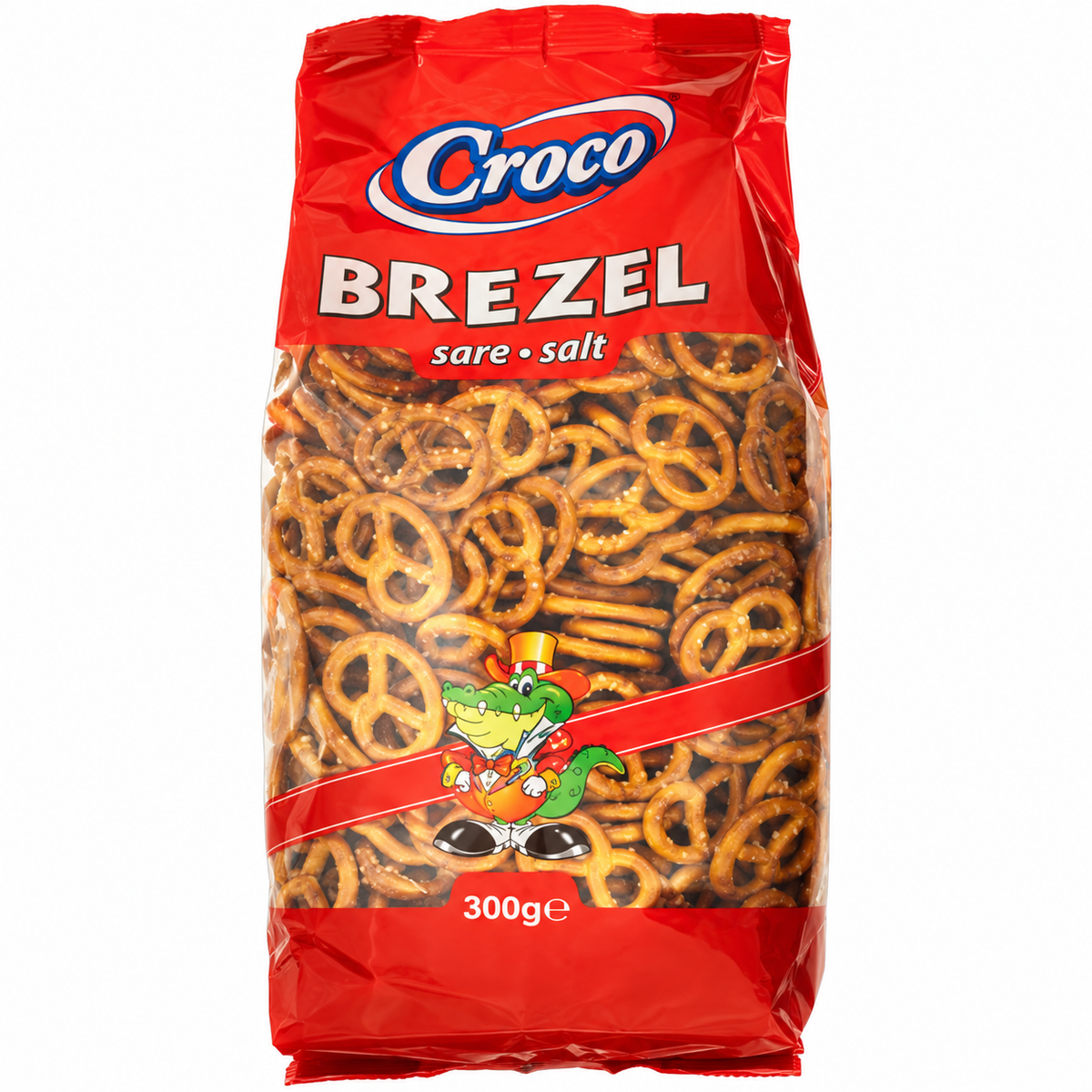 RO Croco Pretzel Sare/Salt 300Gr