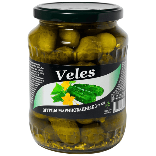 "VELES" Pickled Cucumbers, 700g