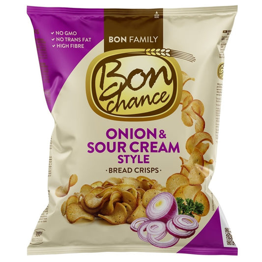 Bread Chips BON CHANCE with Onion and Sour Cream Flavor, 120g