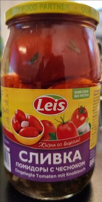 Tomatoes "Slivka" marinated with garlic 1L