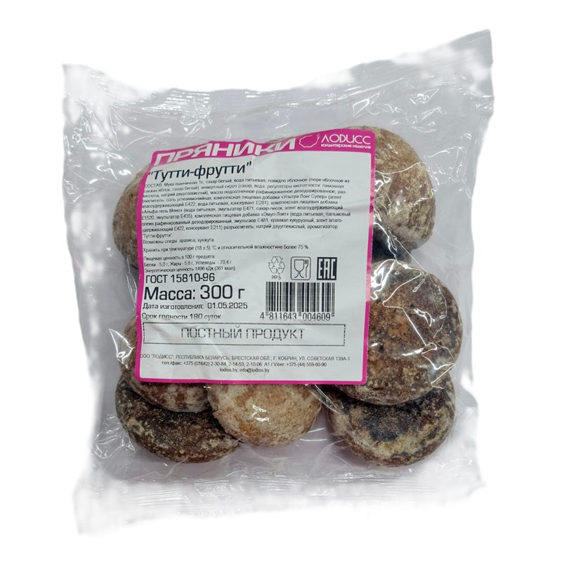 Gingerbread «Tutti Frutti», 300g