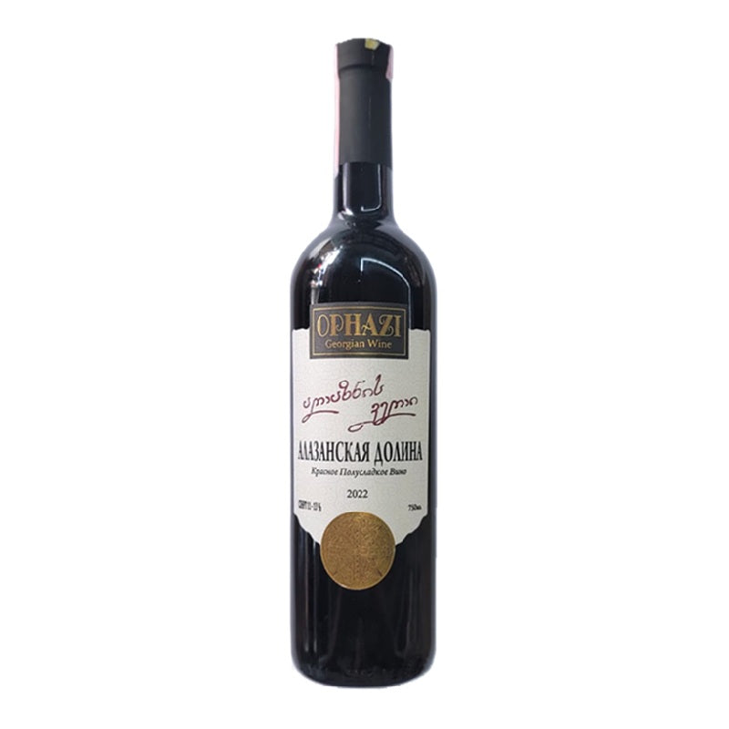 OPHAZI Alazani Valley Red Semi-Sweet Wine, 0.75L
