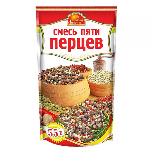 "Russian Appetite" All Purpose Seasoning Five Pepper Mix, 55g
