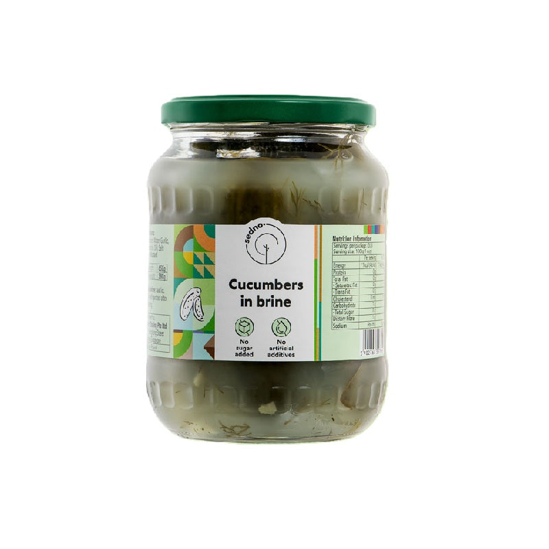 Sedno Pickled Gherkins in Brine, 650g