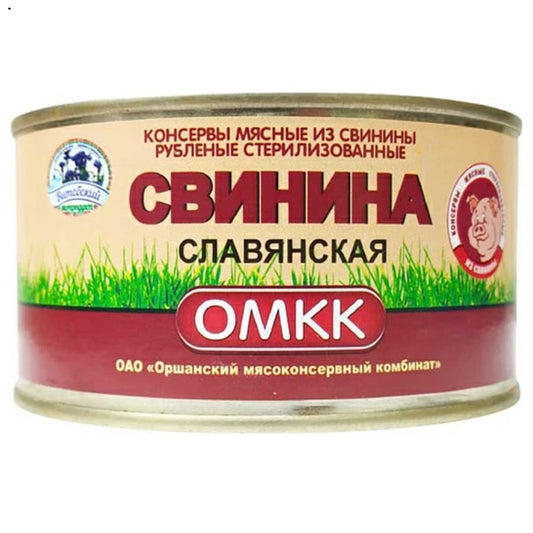 Canned Pork Slavyanskaya OMKK, 325g