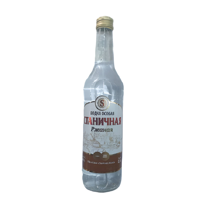 VODKA SPECIAL "STANICHNAYA. RYE" 40%, 0.5L