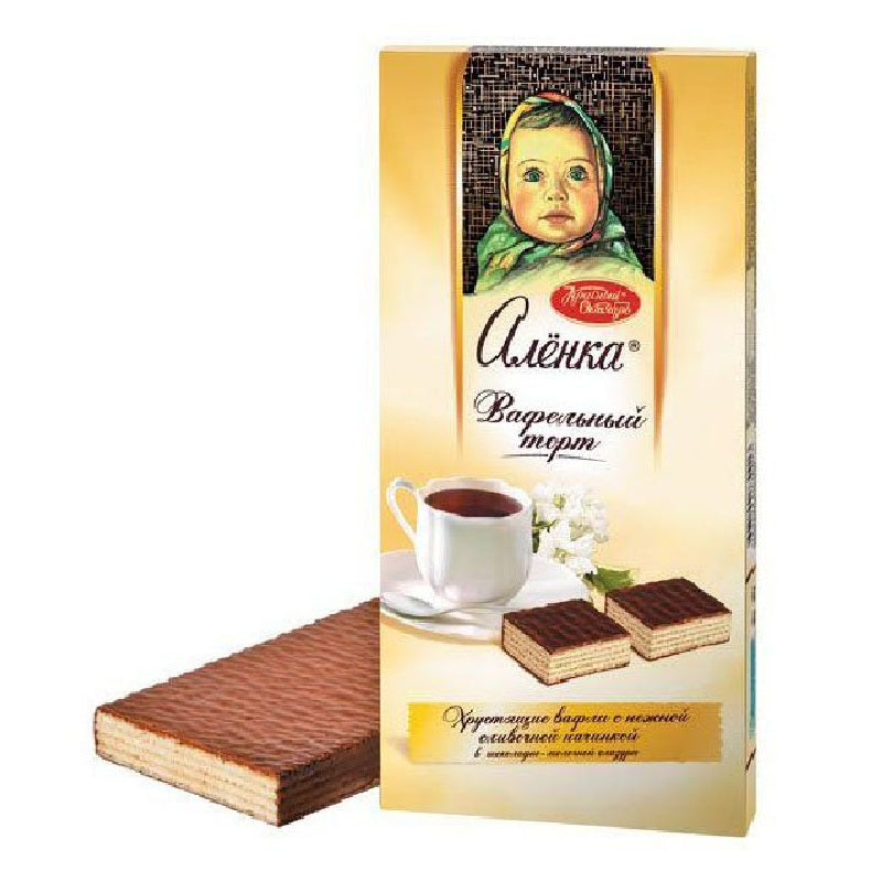 Waffle Cake "Alenka" with Creamy Taste Red October, 250g