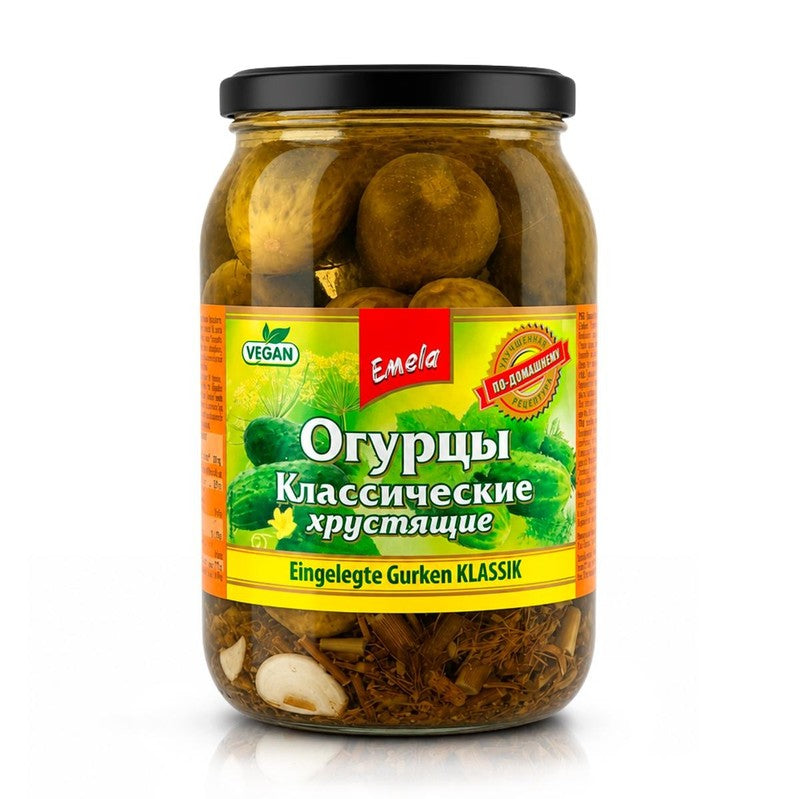 Emela Classic Crunchy Pickled Cucumbers 900ml