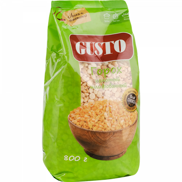 Peas "Gusto" polished, 800g