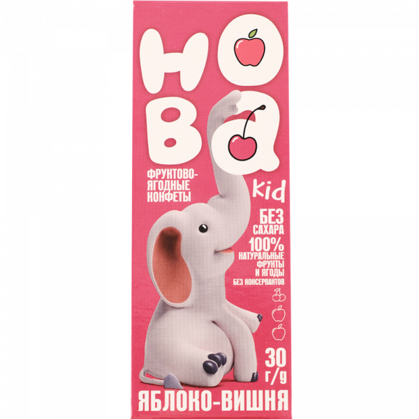 Fruit and berry sweets "Khoba" apple-cherry, 30g