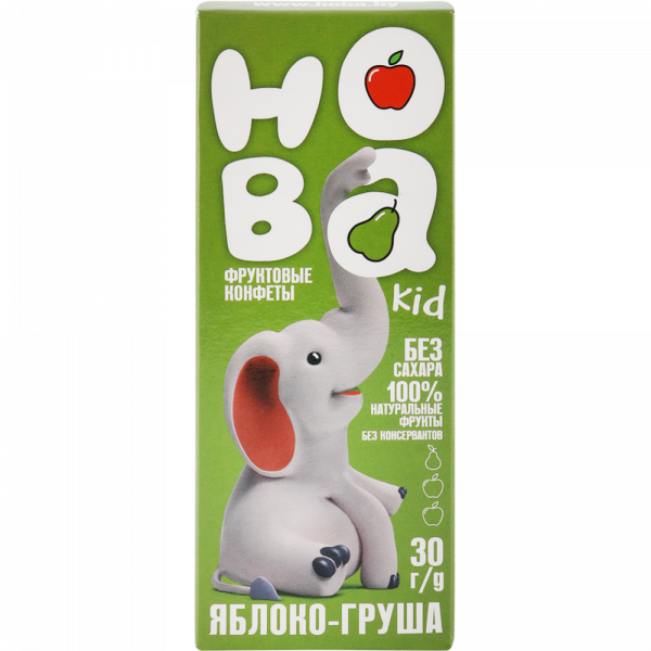 Fruit candies "Hoba" apple-pear, 30g