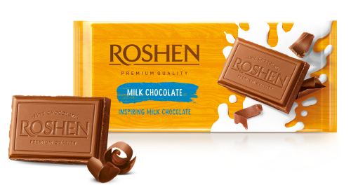 Roshen milk chocolate 90g