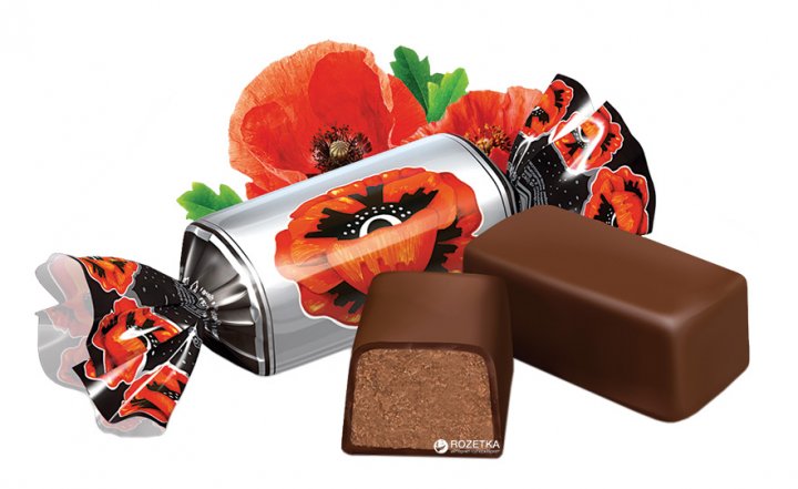 Glazed sweets Roshen Red 100g