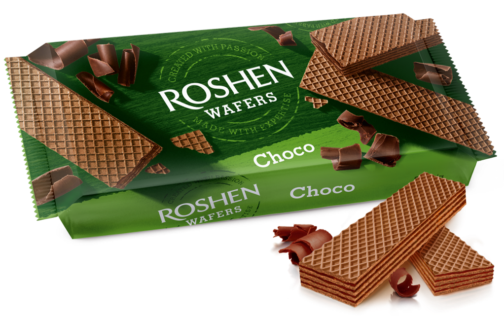 Roshen Wafer choco wafers layered with cocoa filling 216g