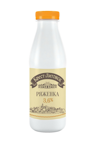 Ryazhenka fat. 3.6% pet weight 415g