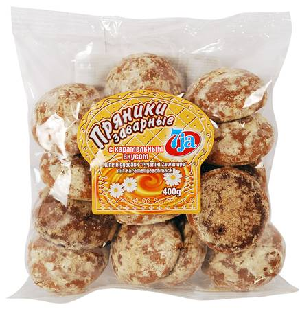 Gingerbread "Pryaniki Zawarnye" with caramel flavor (Made in Moldova.) 400g