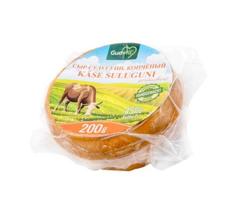 GUDWILL SULUGUNI CHEESE SMOKED 200G 45% FAT