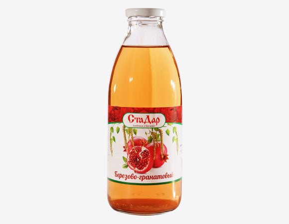 STERILIZED BIRCH AND POMEGRANATE JUICE WITH SUGAR 0.73L