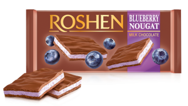 Ukrainian Sweets ROSHEN Chocolate Candy "Nougat" with